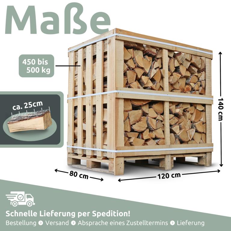 Birkenholz Abmessungen Palette