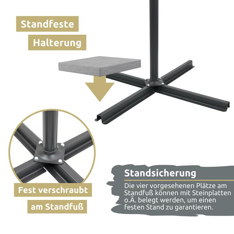 Fuss Ampelschirm