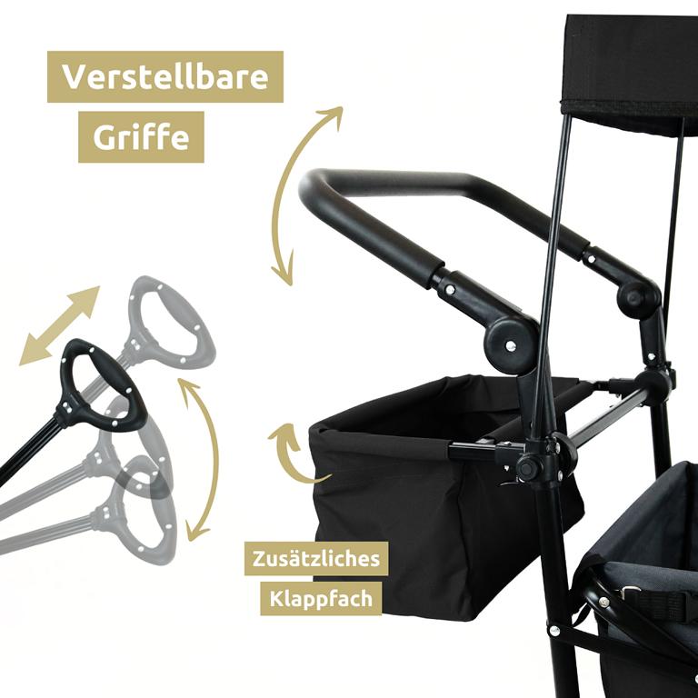 Klappbare Griffe Transportkarren Straße