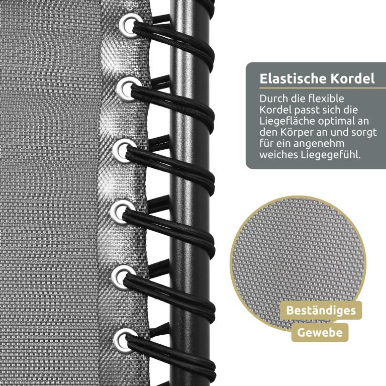 Kordelbefestigung Liegestuhl