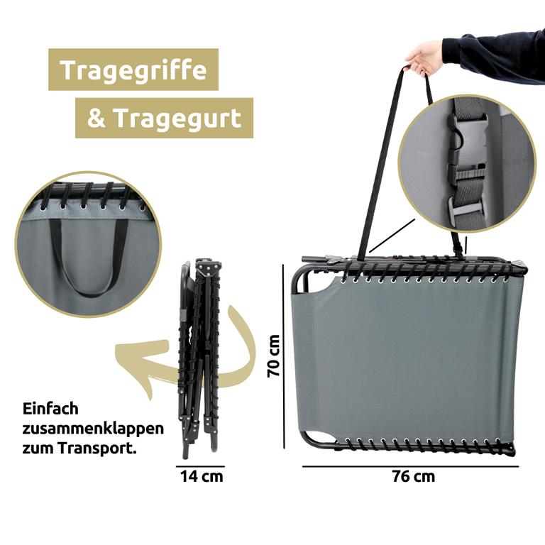 Leicht zu Tragen: Sonnenliege