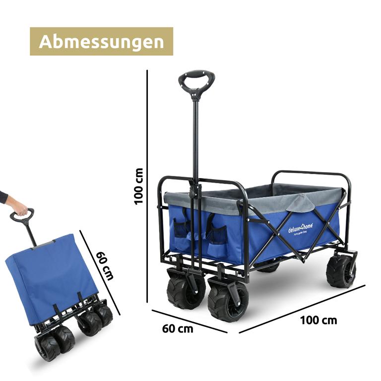 Abmessungen Bollerwagen ohne Dach