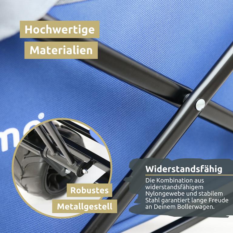 Bollerwagen Material Nylon Metall