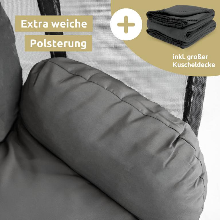 Bequeme Polster beim Hängesessel