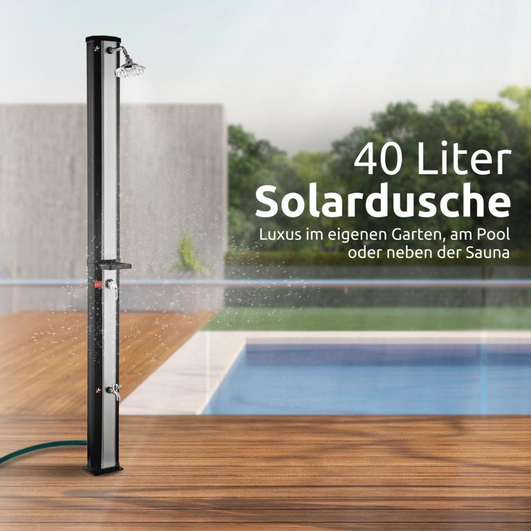 Solardusche mit 40 l Tank