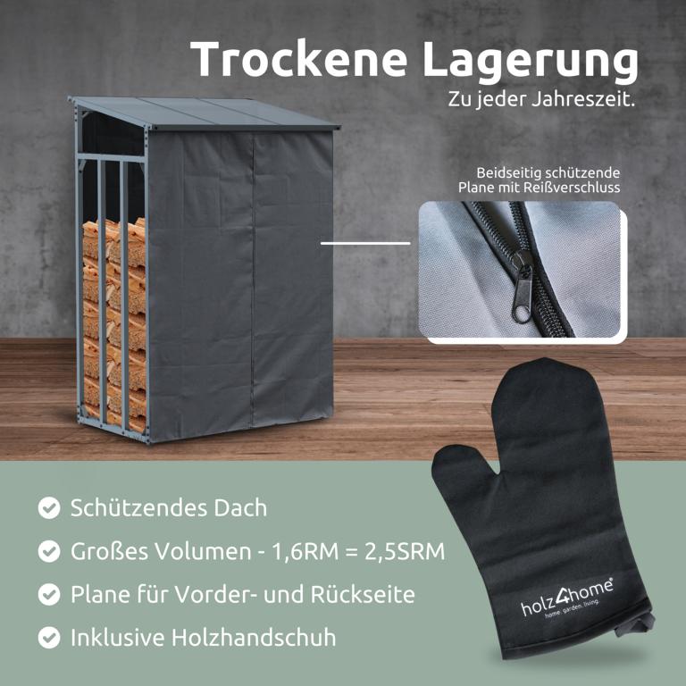 1,6 Ster Holz trocken lagern
