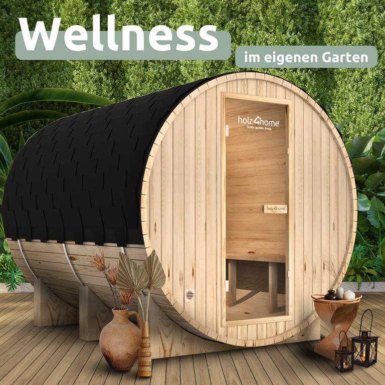 Wellness im eigenen Garten - sauna für personen