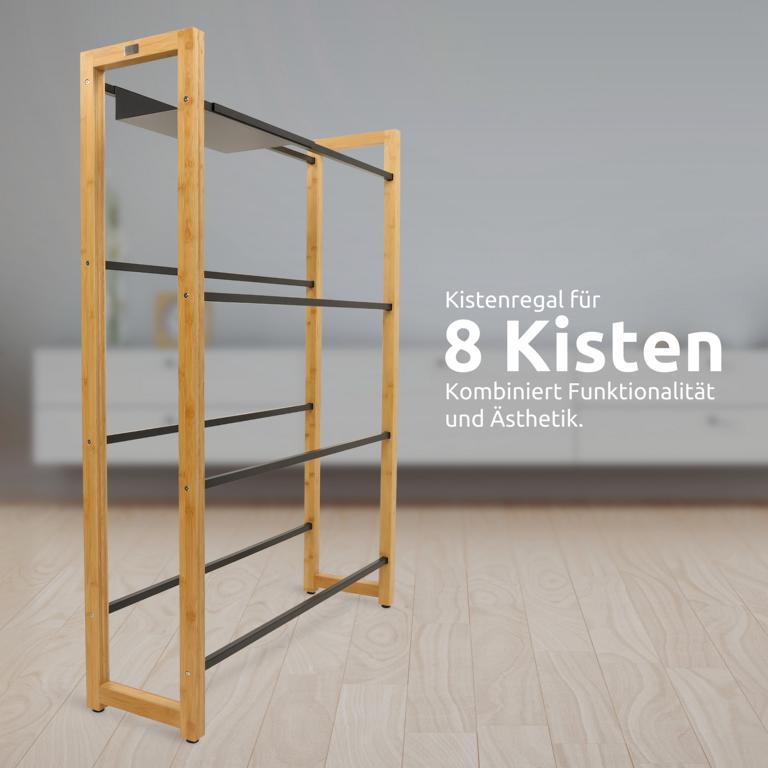 Kistenregal für 8 Getränkekisten