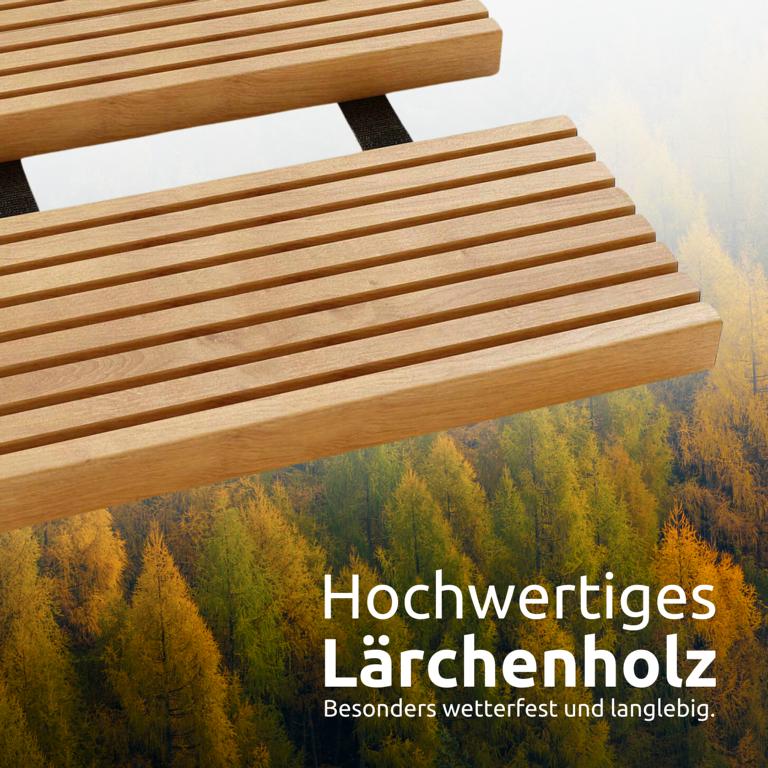 Lärche als Material Rollweg