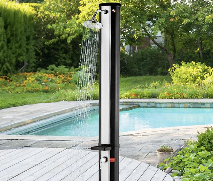 Gartenduschen als Solardusche oder Bodendusche