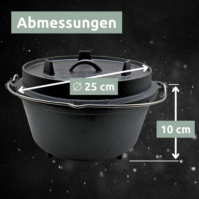 Feuertopf 4,3 l Abmessungen 