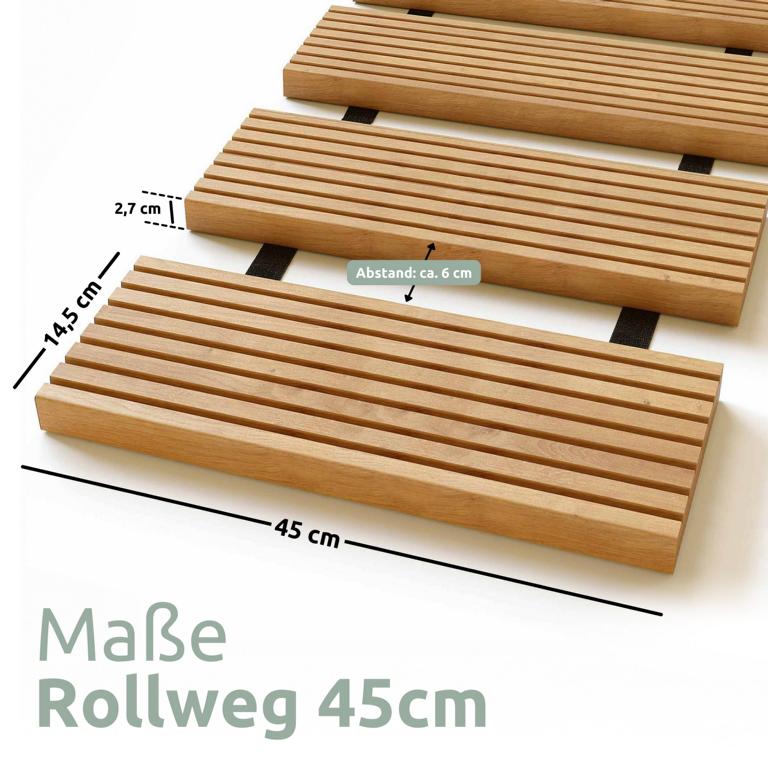 45 cm breite Trittplatten, Abmessungen