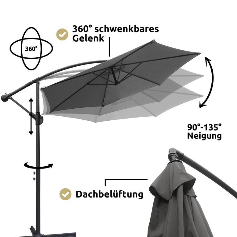 Ampelschirm Schwenkbar