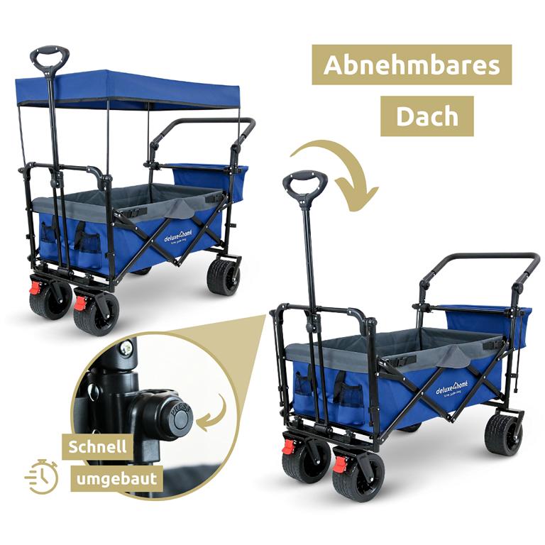 Abnehmbares Dach beim Bollerwagen
