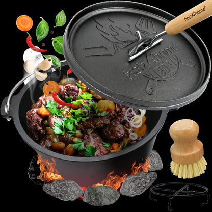 Dutch Oven ohne Füsse auch für den Herd