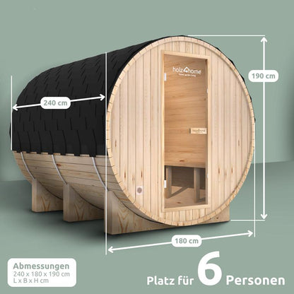 Saunafass für 6 Personen