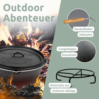 Feuertopf aus hochwertigem Gusseisen