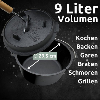 Dutch Oven 9 L Volumen