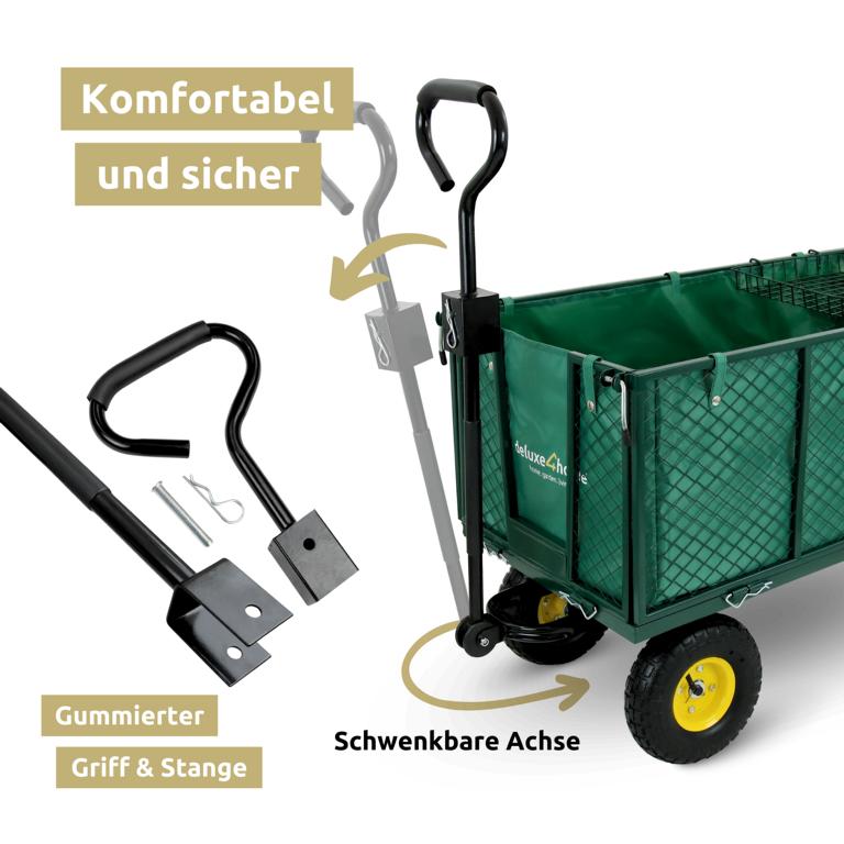 Griff Gartenwagen drehbar und schwenkbar