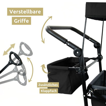 Klappbare Griffe Transportkarren Straße