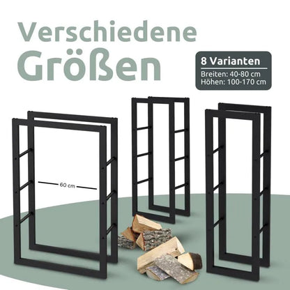 Kaminholzlagerregale in verschiedenen Grössen