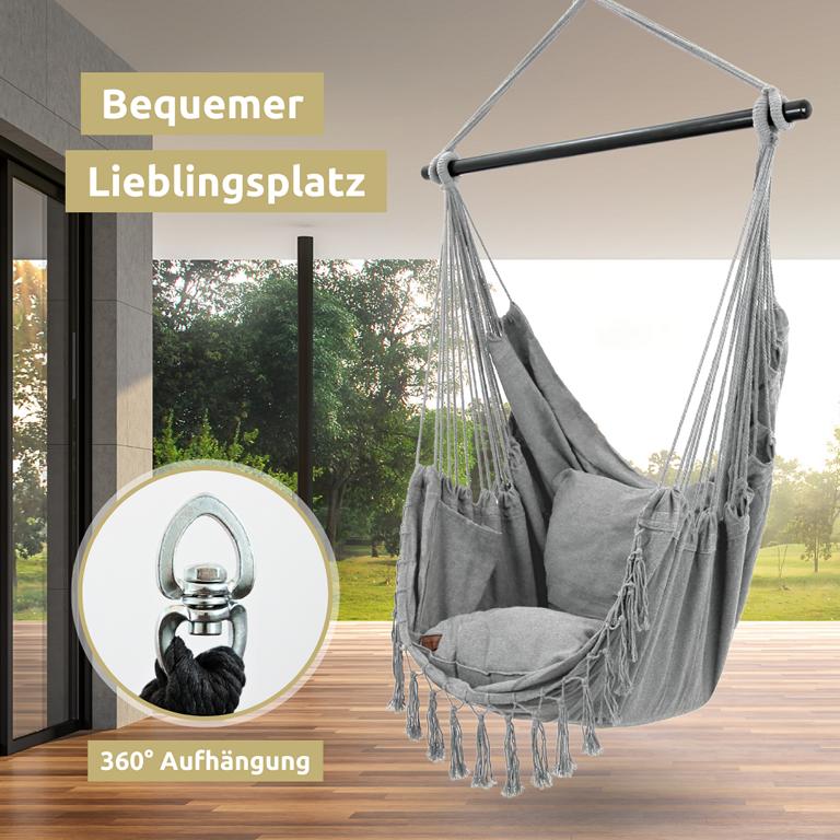 Hängesessel grau Lieblingsplatz