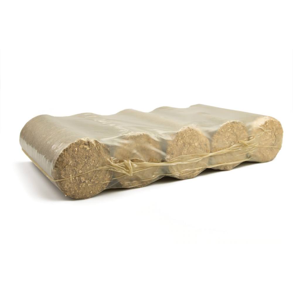 Hartholzbriketts rund Paket