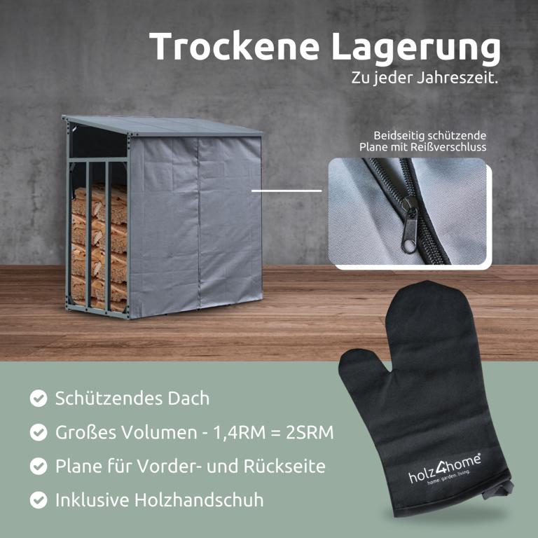 trockene Holzlagerung