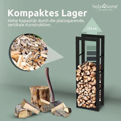 Kaminholzlagerregal 40x25x125cm