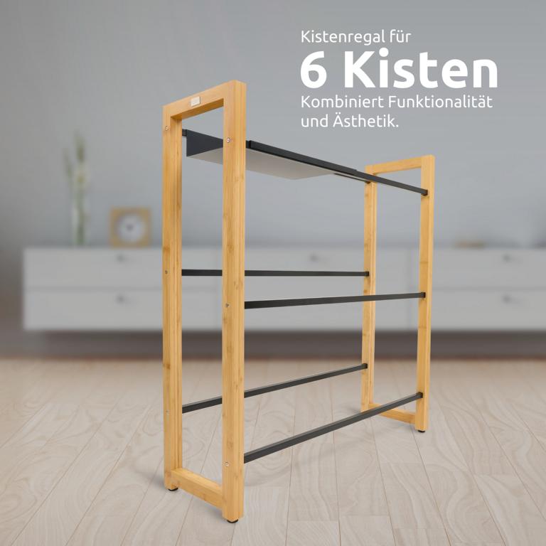 Getraenkekistenregal für 6 Kisten