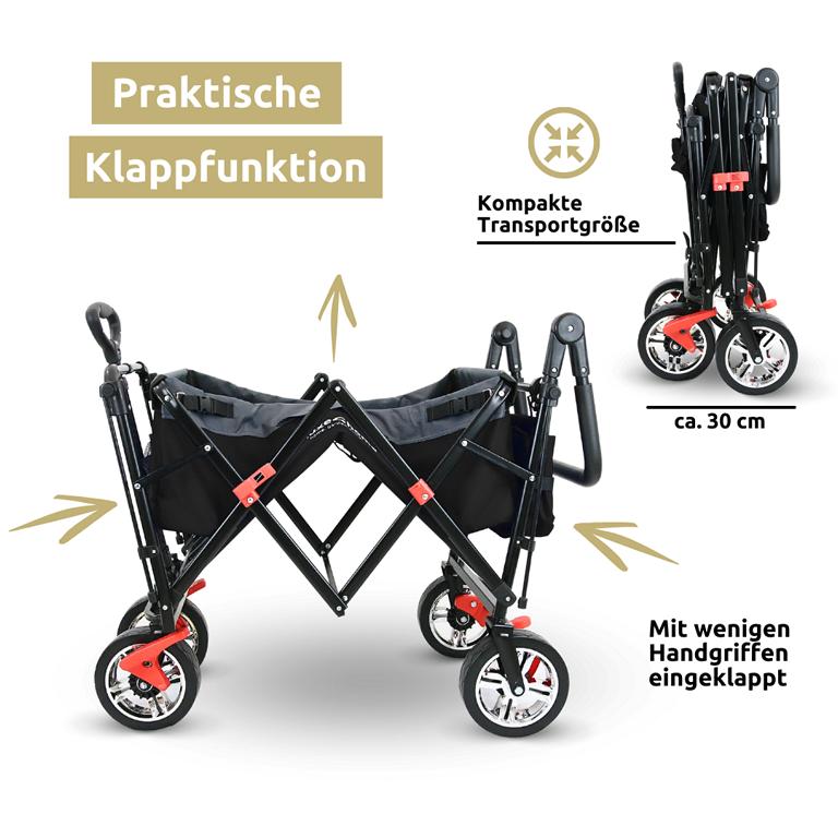 Klappfunktion beim Bollerwagen
