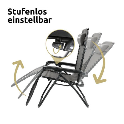 Liegestuhl Stufenlos verstellbar