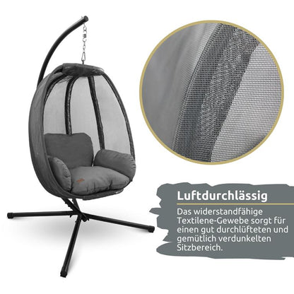 Luftdurchlässigkeit Hängesessel Netzgewebe