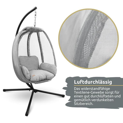 Luftdurchlässigkeit Hängesessel Netzgewebe