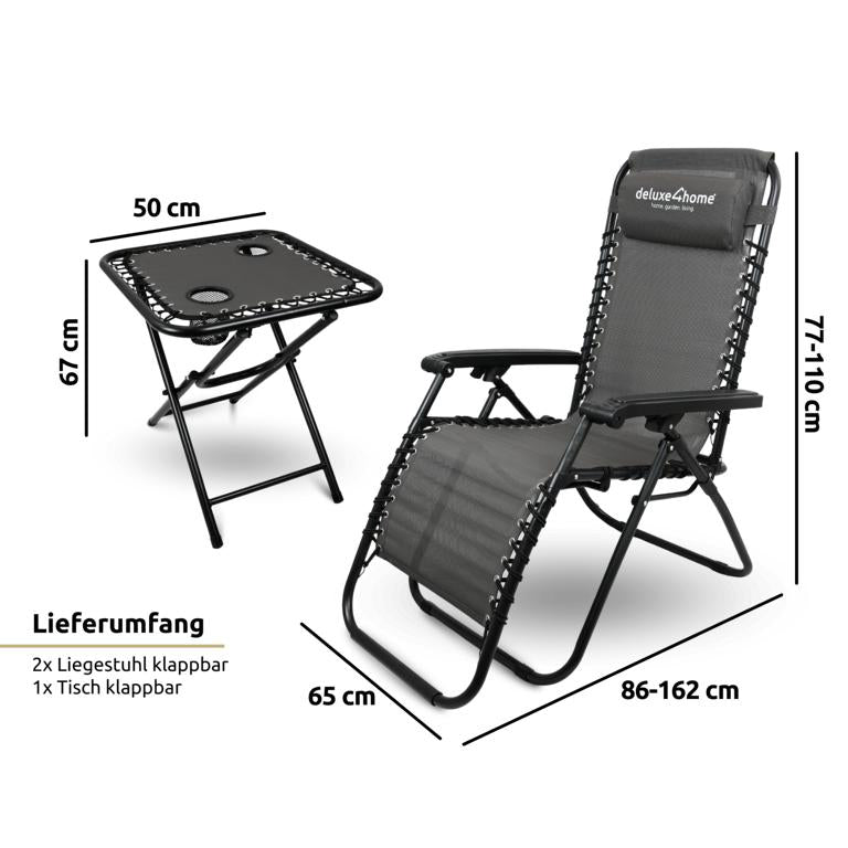 Liegestuhl Abmessungen