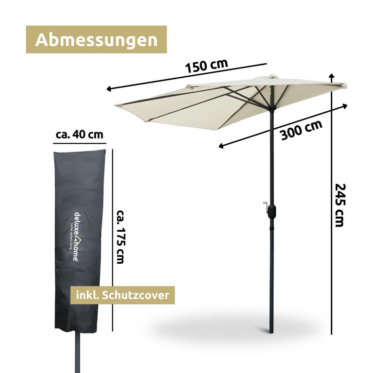Terrassenschirm Abmessungen