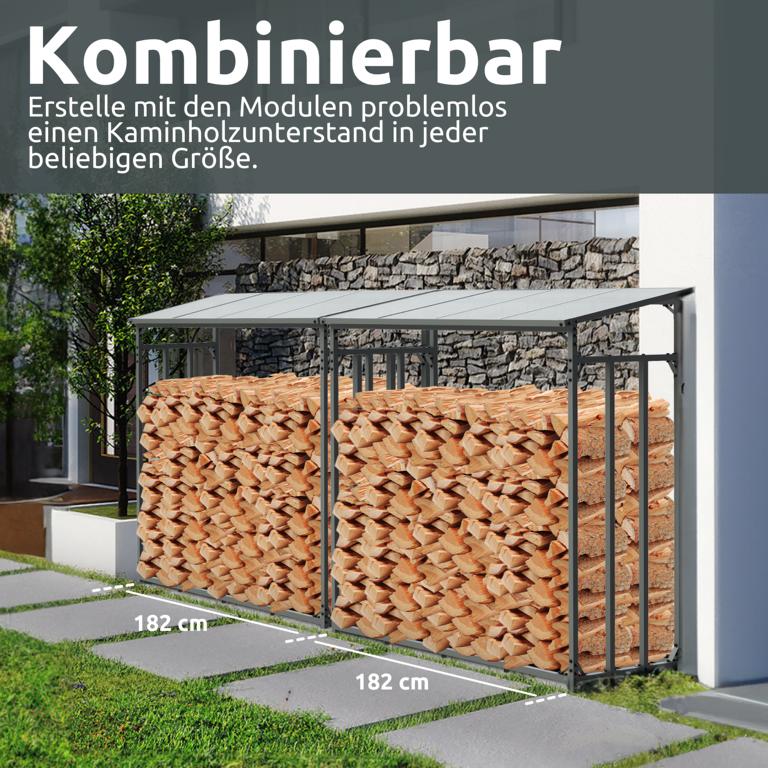 Mehrere Holzregale kombinieren