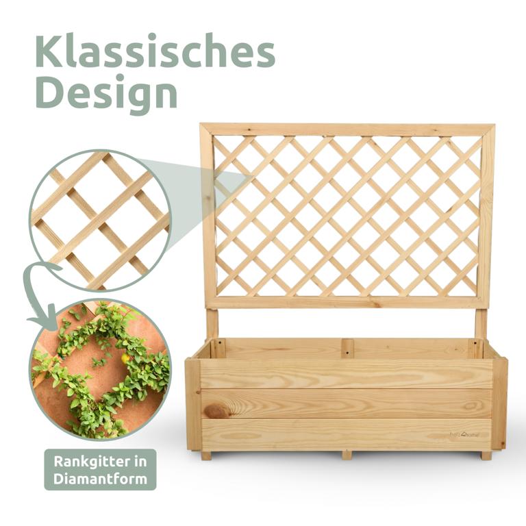 Pflanzkasten mit Spalier Größe M
