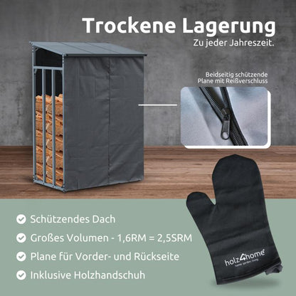 1,6 Ster Holz trocken lagern