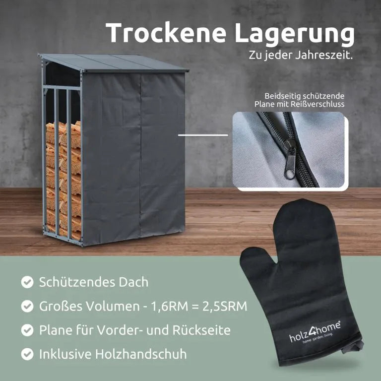 1,6 Ster Holz trocken lagern