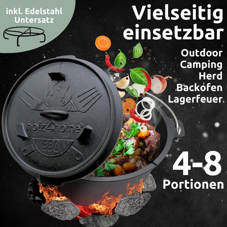 Vielseitiger Feuertopf 9 Liter