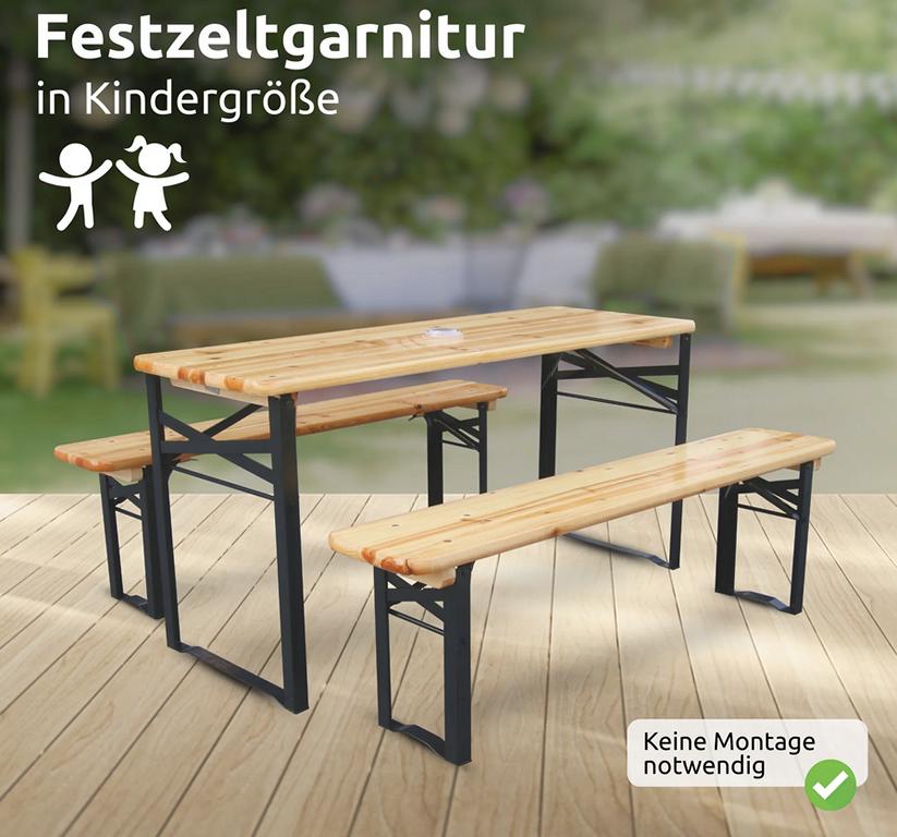 Festzeltgarnitur für Kinder