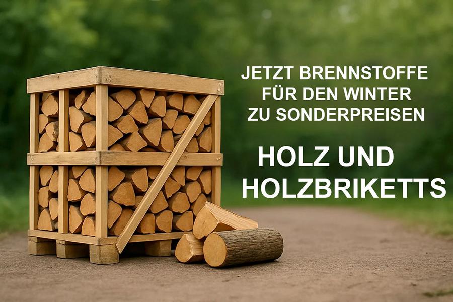 Brennholz und Holzbriketts
